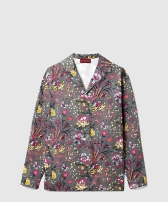 프린트 코튼 포플린 셔츠