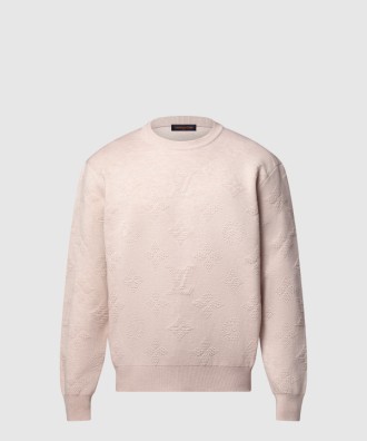 모노그램 엠보스드 풀오버