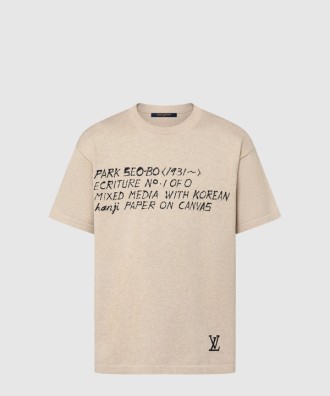 쇼트 슬리브드 코튼 크루넥