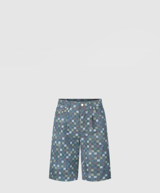 다미에 와이드 샴브레이 쇼츠