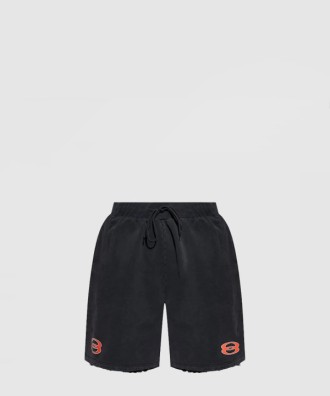 로고 프린팅 코튼 스웨트 쇼츠