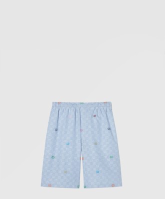 스트라이프 코튼 쇼츠