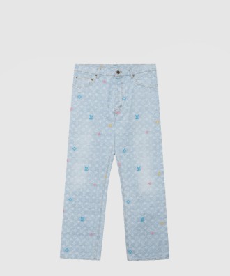 모노그램 데님 팬츠