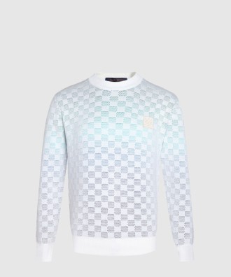 다미에 그라디언트 자카드 풀오버