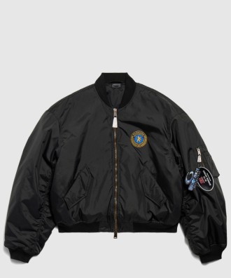 라지 핏 보머 재킷