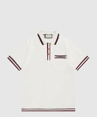 스트레치 비스코스 폴로 탑