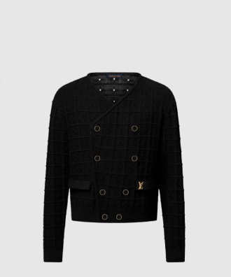 더블 브레스티드 니트 재킷