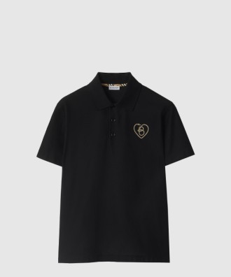 B 하트 코튼 폴로셔츠
