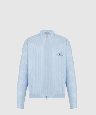 Christian Dior Couture 은방울꽃 자수 지퍼 셔츠