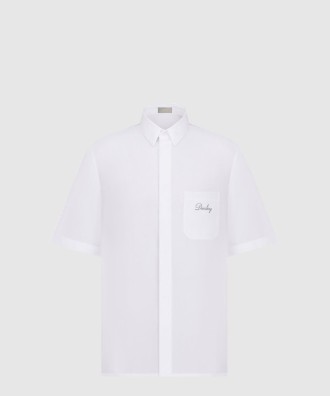 Christian Dior Couture 은방울꽃 자수 반소매 셔츠