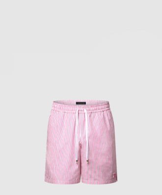 모노그램 스트라이프드 캐주얼 쇼츠