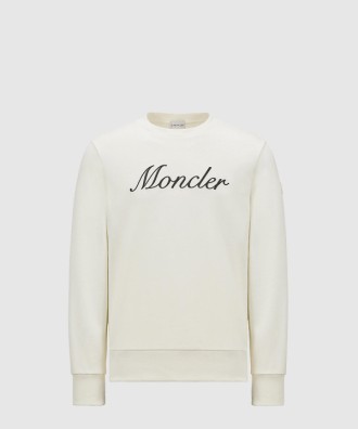 자수 로고 코튼 스웨트셔츠