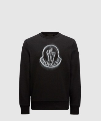 블러 로고 스웨트셔츠