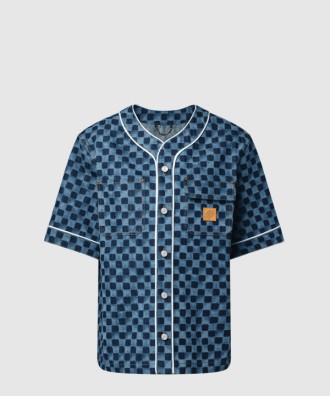 Damier 데님 야구 셔츠