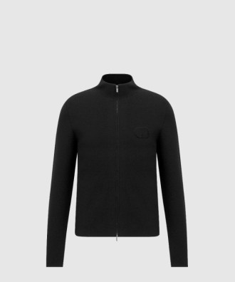 CD 아이콘 지퍼 스웨터