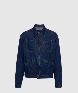 라이트 데님 지퍼 재킷