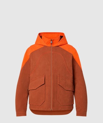 모노그램 데님 후드 재