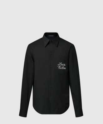 엠브로이더드 시그니처 롱 슬리브드 셔츠