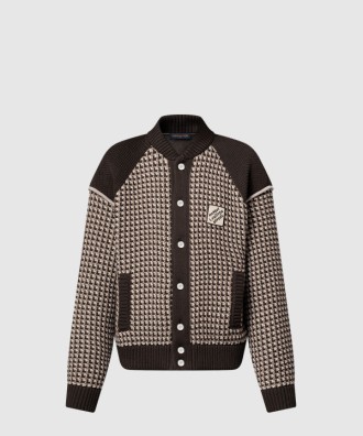 니티드 코튼 자카드 보머