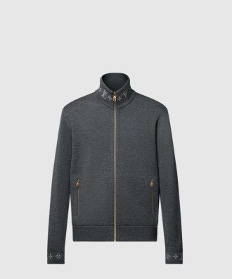 더블 페이스 니트 울 트래블 블루종