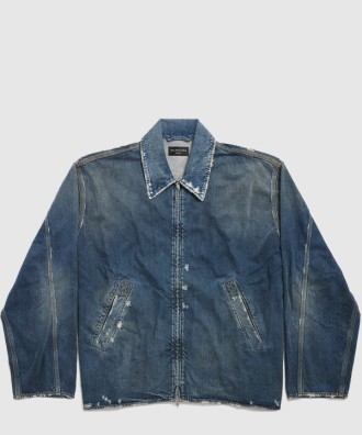 집업 데님 재킷