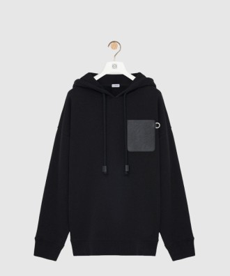 애너그램 패치 포켓 후디