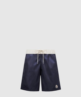 로고 패치 수영 팬츠