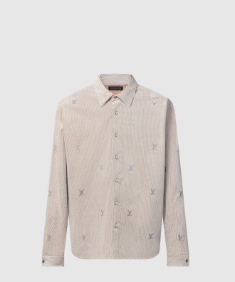 블라종 엠벨리시드 롱 슬리브드 코듀로이 셔츠