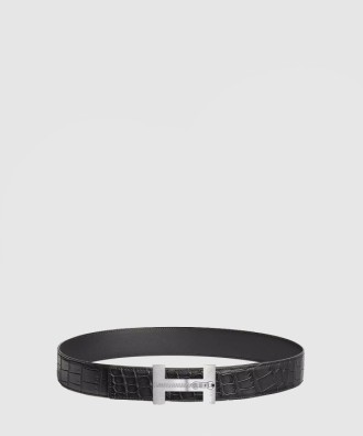 S Quizz Fer me Tout 벨트 버클 가죽 스트랩