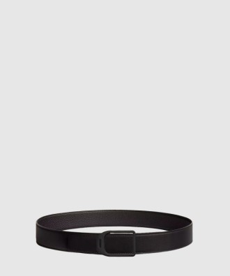 Jockey 벨트 버클 리버서블 가죽 스트랩