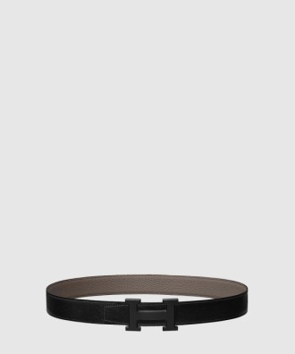 H 벨트 버클 리버서블 가죽 스트랩