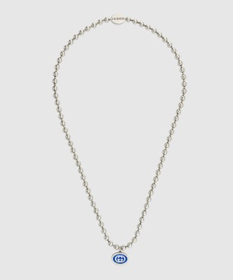 인터로킹 G 볼 체인 목걸이 753438