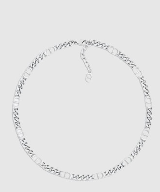 CD Icon 슬림 체인 링크 목걸이 N1574