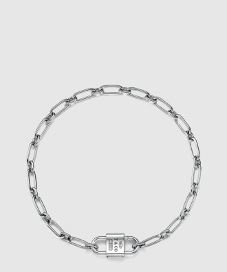 라지 더블 락 네크리스