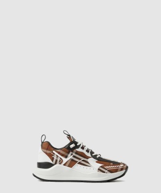 레더 체크 스니커즈 80642821