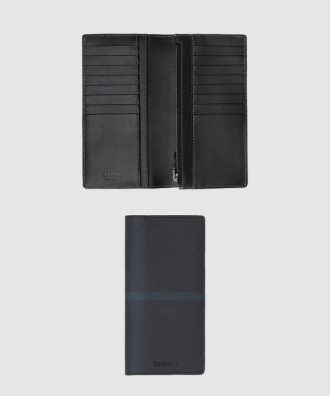 체크 레더 장지갑 80547851