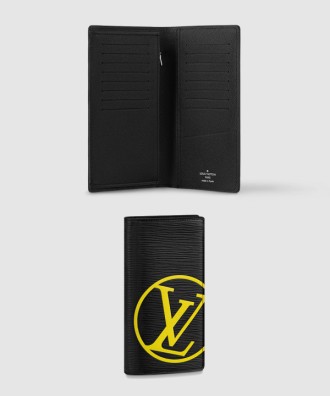 에삐 레더 LV 서클 로고 브라짜 월릿 장지갑 M67910