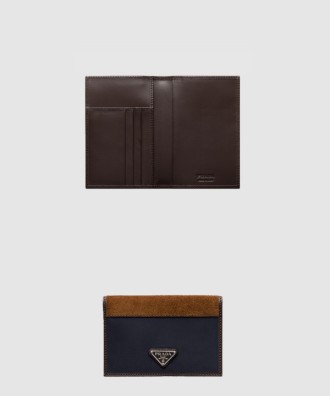 리나일론 및 가죽 여권 지갑 2MV017