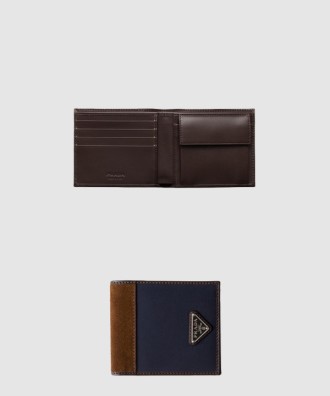 Re-Nylon 에나멜메탈삼각로고 폴리아미드 지갑 2M0738