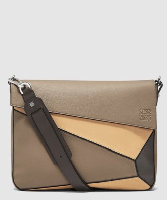 퍼즐 밀리터리 메신저 백 - 소프트 그레인 카프스킨