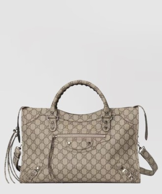 지퍼 토트 겸 크로스백 681695