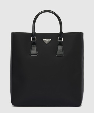 리나일론 및 브러쉬드 가죽 토트백 2VG115