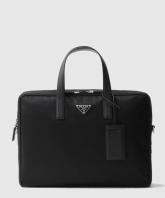 리나일론 및 사피아노 가죽 브리프케이스 2VE005