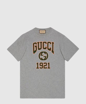 프린트 면 티셔츠