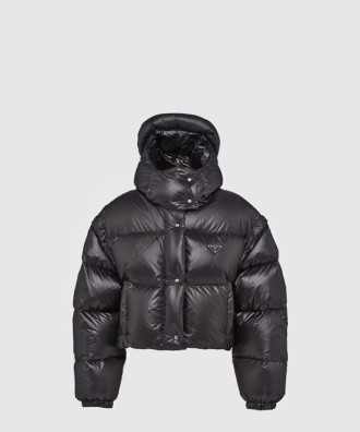 로고 쇼트 패딩