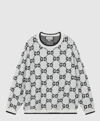 로고 니트 상의