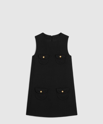 트라페즈 미니 드레스