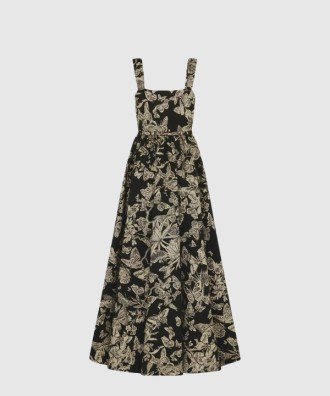 벨트 롱 드레스