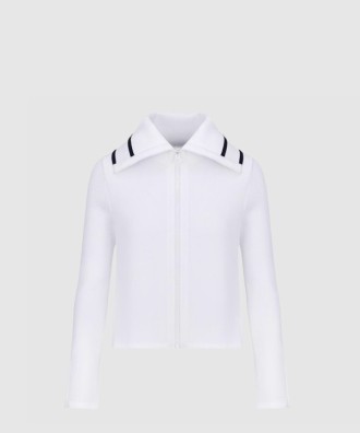 리비에라 스탠드 칼라 크롭 자켓