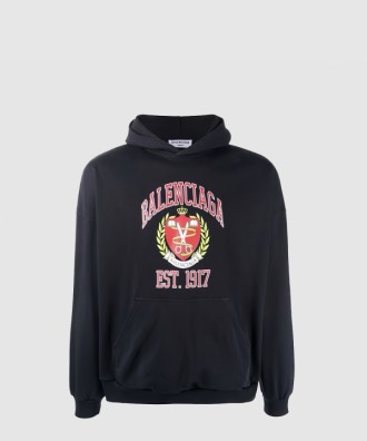 로고 프린트 코튼 후디